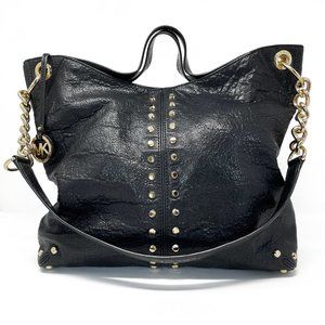 Michael Kors Uptown Astor Large Ripple Grain Black